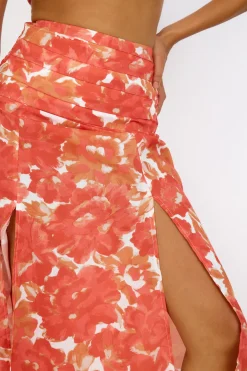 Cropped>Hello Molly Golden Sunset Crop Top Orange