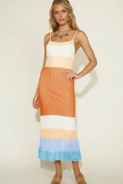 Knit Dresses|Maxi Dresses>Hello Molly Gone Again Maxi Dress Multi