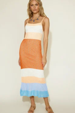 Knit Dresses|Maxi Dresses>Hello Molly Gone Again Maxi Dress Multi