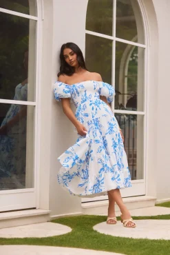 Wedding Guest Dresses|Vacation Dresses>Hello Molly Good Morning Miss Maxi Dress Blue