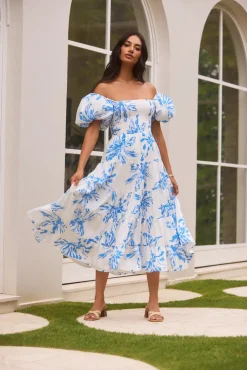 Wedding Guest Dresses|Vacation Dresses>Hello Molly Good Morning Miss Maxi Dress Blue