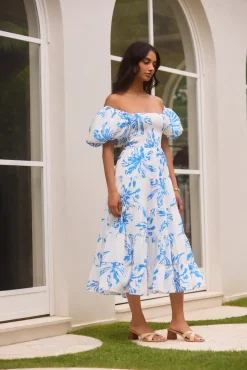 Wedding Guest Dresses|Vacation Dresses>Hello Molly Good Morning Miss Maxi Dress Blue