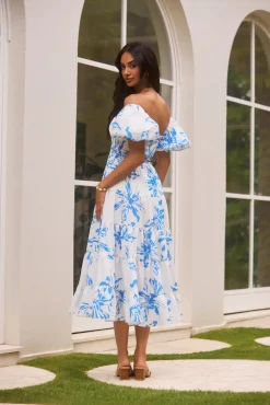 Wedding Guest Dresses|Vacation Dresses>Hello Molly Good Morning Miss Maxi Dress Blue