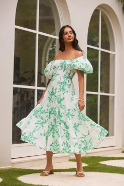 Formal Dresses|Cocktail Dresses>Hello Molly Good Morning Miss Maxi Dress Green