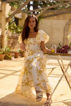 Wedding Guest Dresses|Vacation Dresses>Hello Molly Good Morning Miss Maxi Dress Yellow
