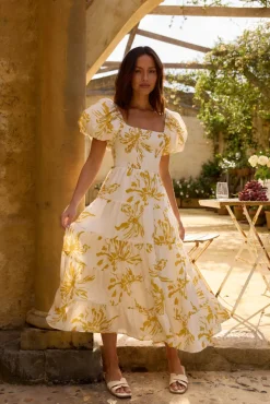 Wedding Guest Dresses|Vacation Dresses>Hello Molly Good Morning Miss Maxi Dress Yellow