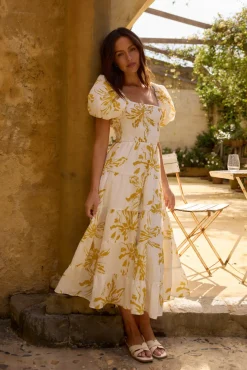 Wedding Guest Dresses|Vacation Dresses>Hello Molly Good Morning Miss Maxi Dress Yellow