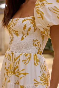 Wedding Guest Dresses|Vacation Dresses>Hello Molly Good Morning Miss Maxi Dress Yellow