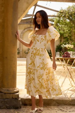 Wedding Guest Dresses|Vacation Dresses>Hello Molly Good Morning Miss Maxi Dress Yellow