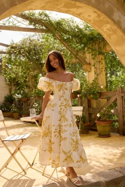 Wedding Guest Dresses|Vacation Dresses>Hello Molly Good Morning Miss Maxi Dress Yellow