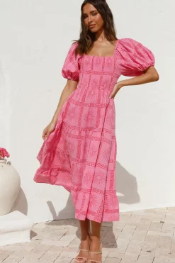 Spring Break Dresses|Bump Friendly>Hello Molly Got It Handled Maxi Dress Pink