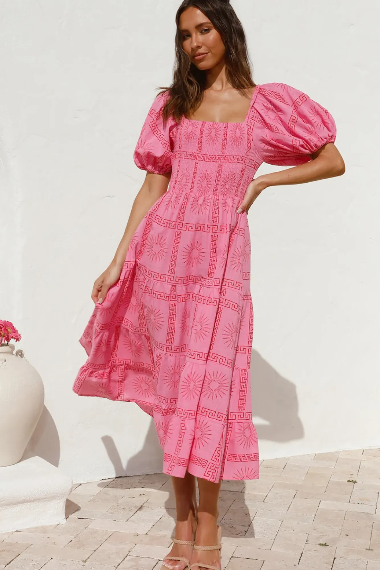 Spring Break Dresses|Bump Friendly>Hello Molly Got It Handled Maxi Dress Pink