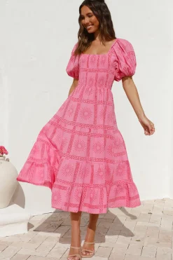 Spring Break Dresses|Bump Friendly>Hello Molly Got It Handled Maxi Dress Pink