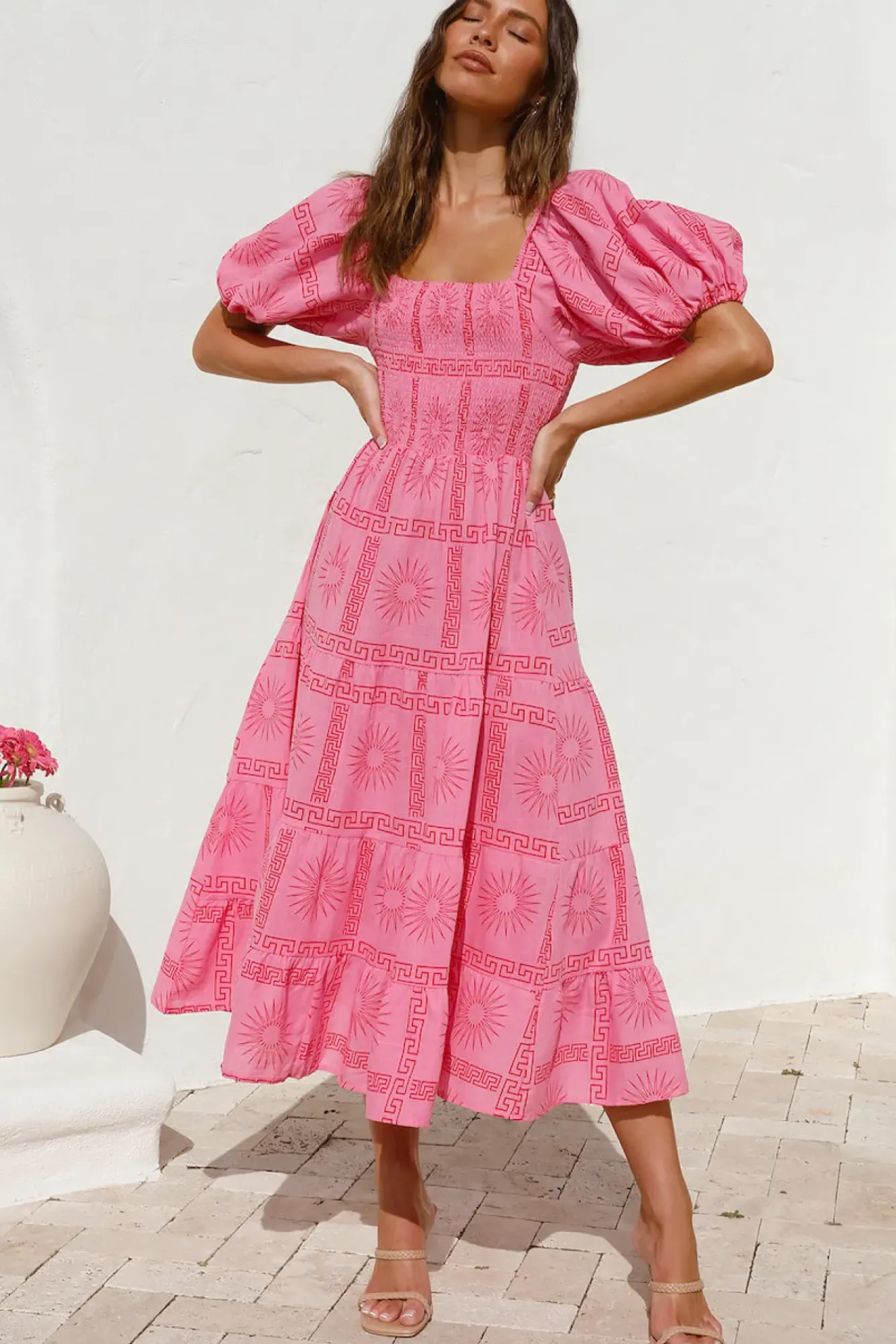 Spring Break Dresses|Bump Friendly>Hello Molly Got It Handled Maxi Dress Pink