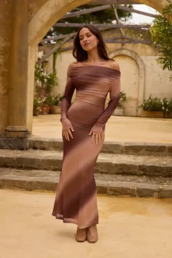 Wedding Guest Dresses|Cocktail Dresses>Hello Molly Graceful Meadow Maxi Dress Brown