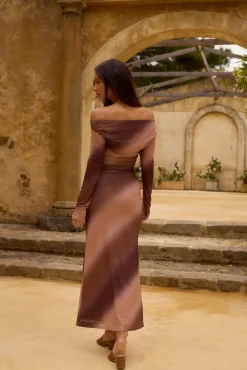 Wedding Guest Dresses|Cocktail Dresses>Hello Molly Graceful Meadow Maxi Dress Brown