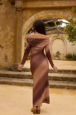 Wedding Guest Dresses|Cocktail Dresses>Hello Molly Graceful Meadow Maxi Dress Brown