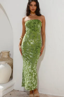 Vacation Dresses|Brunch Dresses>Hello Molly Grass Is Greener Maxi Dress Green