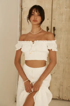 Skirt And Top Sets>Hello Molly Growing Curiosities Set White