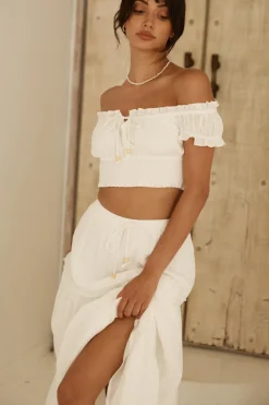 Skirt And Top Sets>Hello Molly Growing Curiosities Set White