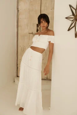 Skirt And Top Sets>Hello Molly Growing Curiosities Set White