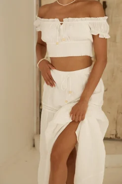 Skirt And Top Sets>Hello Molly Growing Curiosities Set White