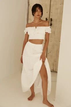 Skirt And Top Sets>Hello Molly Growing Curiosities Set White