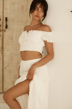 Skirt And Top Sets>Hello Molly Growing Curiosities Set White