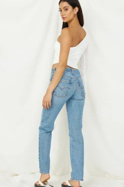 Long Sleeve|Cropped>Hello Molly Hand On My Heart Crop Top White