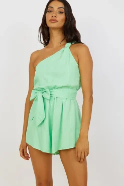 Rompers>Hello Molly Happy For You Romper Green