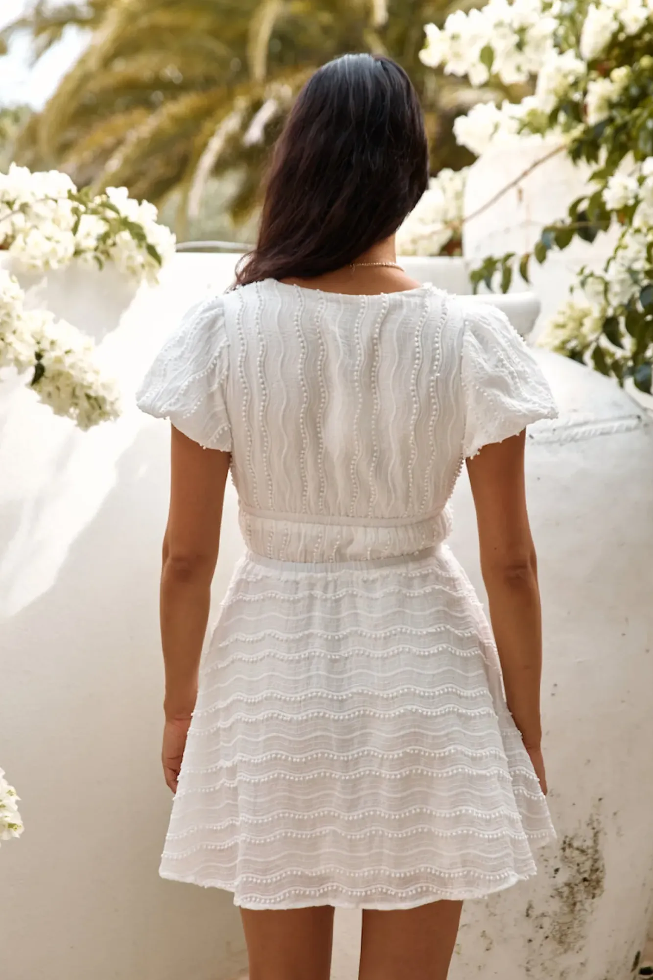 Spring Break Dresses|Brunch Dresses>Hello Molly Have This Dance Mini Dress White
