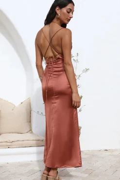 Wedding Guest Dresses|Formal Dresses>Hello Molly Having You Maxi Dress Brown