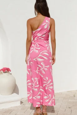 Spring Break Dresses|Vacation Dresses>Hello Molly Hawaiian Party Maxi Dress Pink