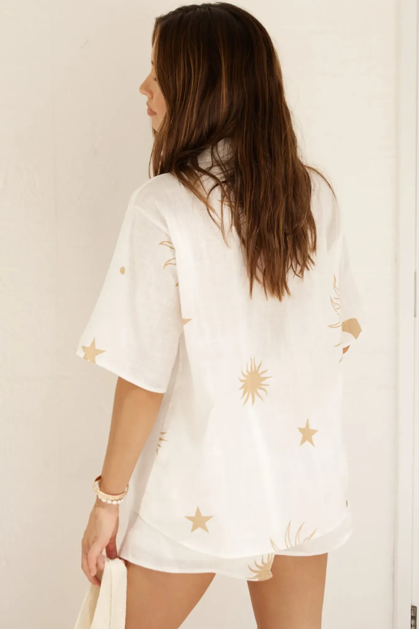 Two-Piece Shorts Set>Hello Molly Hazy Daydream Set Beige