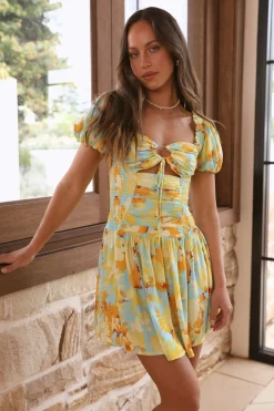 Spring Break Dresses|Casual Dresses>Hello Molly Hazy Mornings Dress Floral