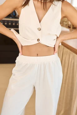 Pants|Two-Piece Pants Set>Hello Molly Heading South Pants Beige