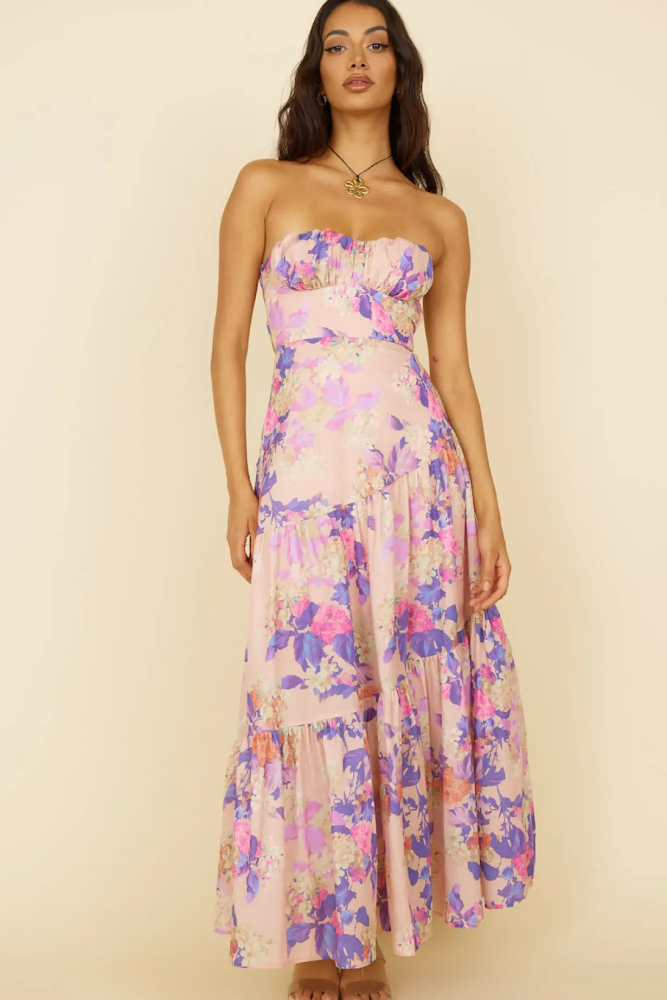 Wedding Guest Dresses|Formal Dresses>Hello Molly Hear Me Now Maxi Dress Pink