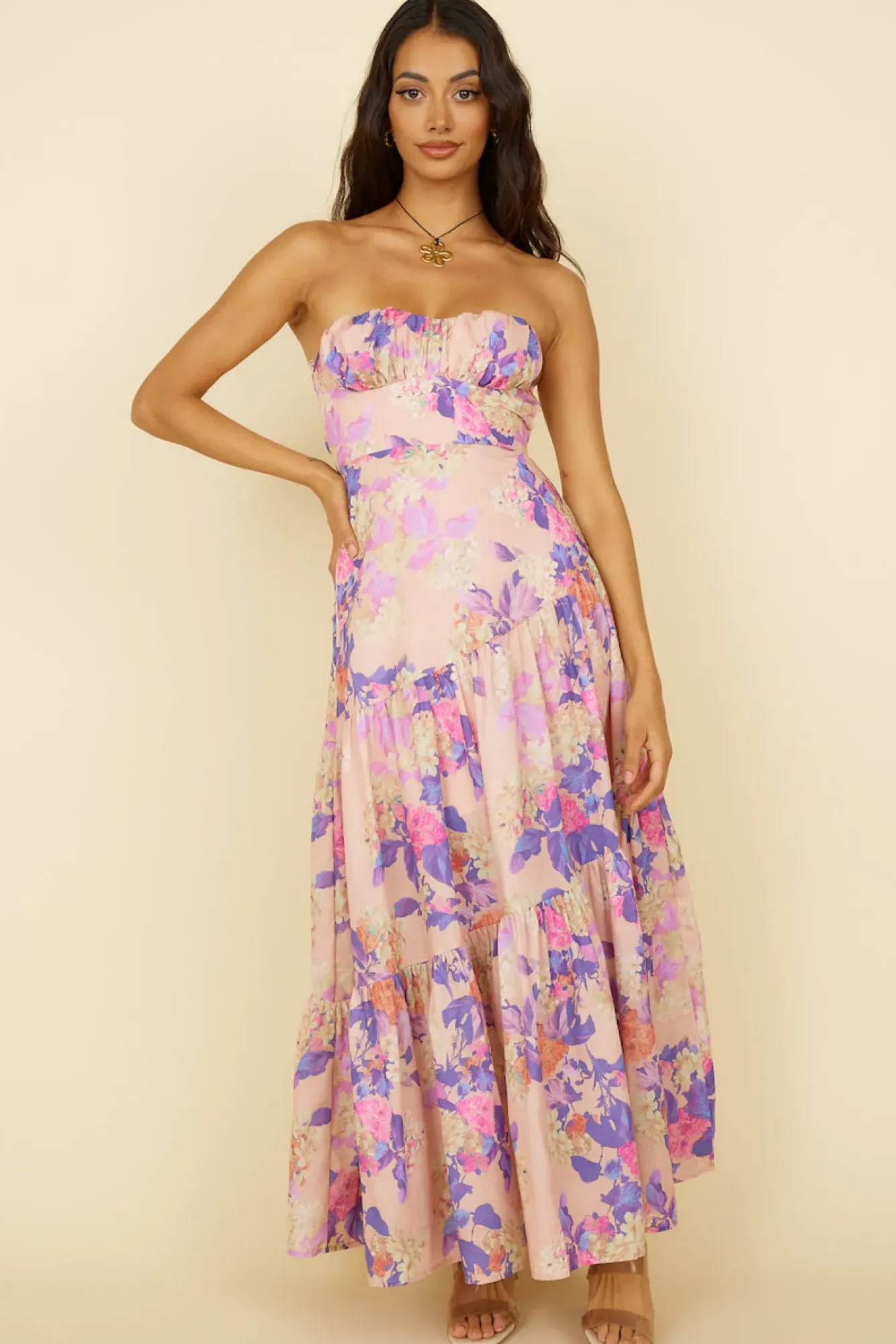 Wedding Guest Dresses|Formal Dresses>Hello Molly Hear Me Now Maxi Dress Pink