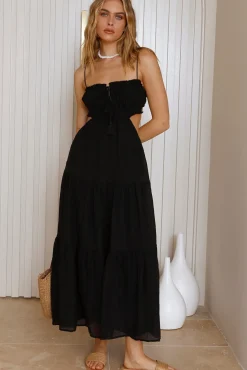 Date Night Dresses|Bump Friendly>Hello Molly Heartbreaker Maxi Dress Black
