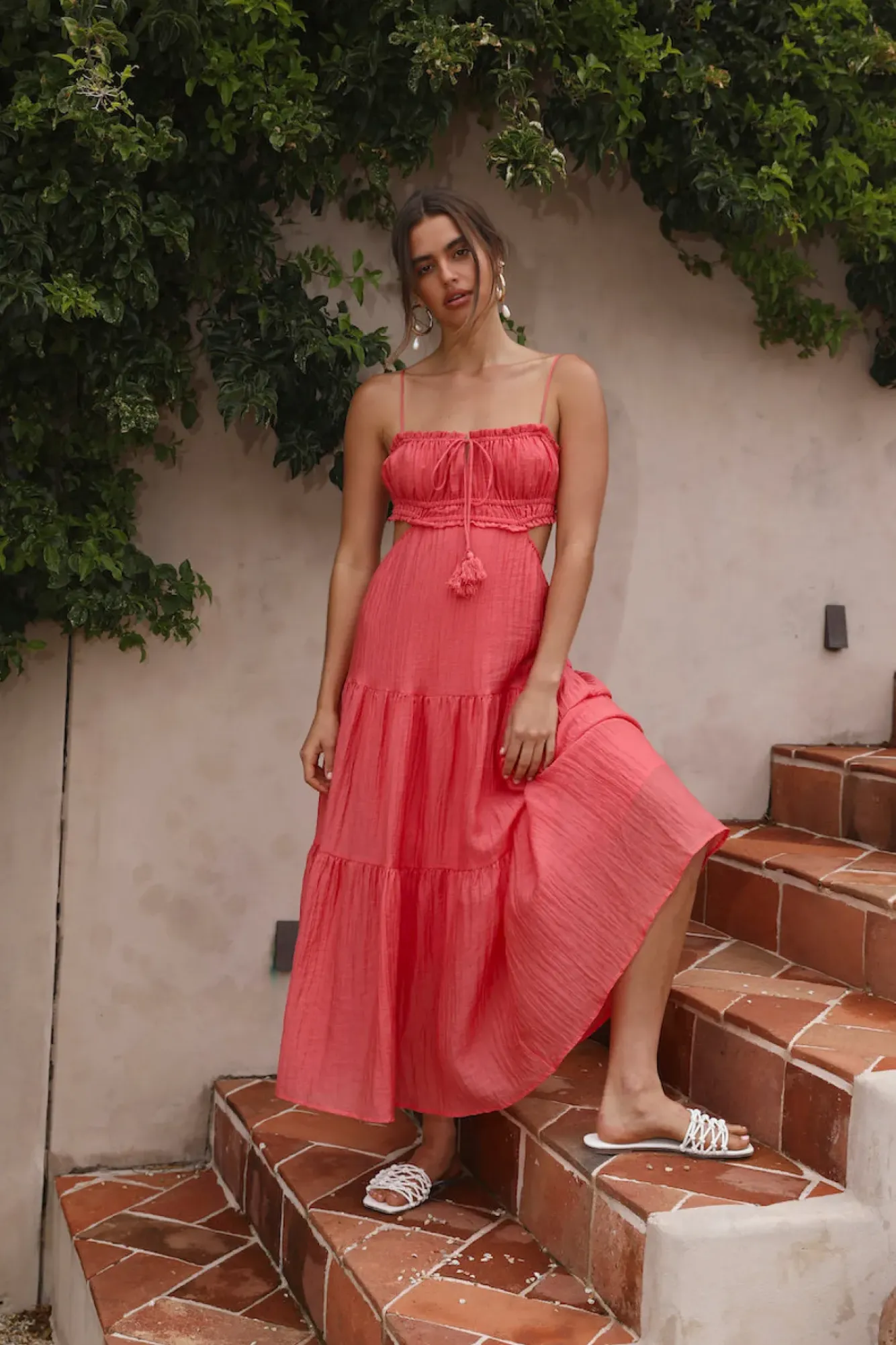 Vacation Dresses|Spring Break Dresses>Hello Molly Heartbreaker Maxi Dress Red