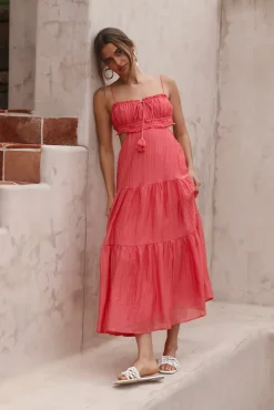Vacation Dresses|Spring Break Dresses>Hello Molly Heartbreaker Maxi Dress Red