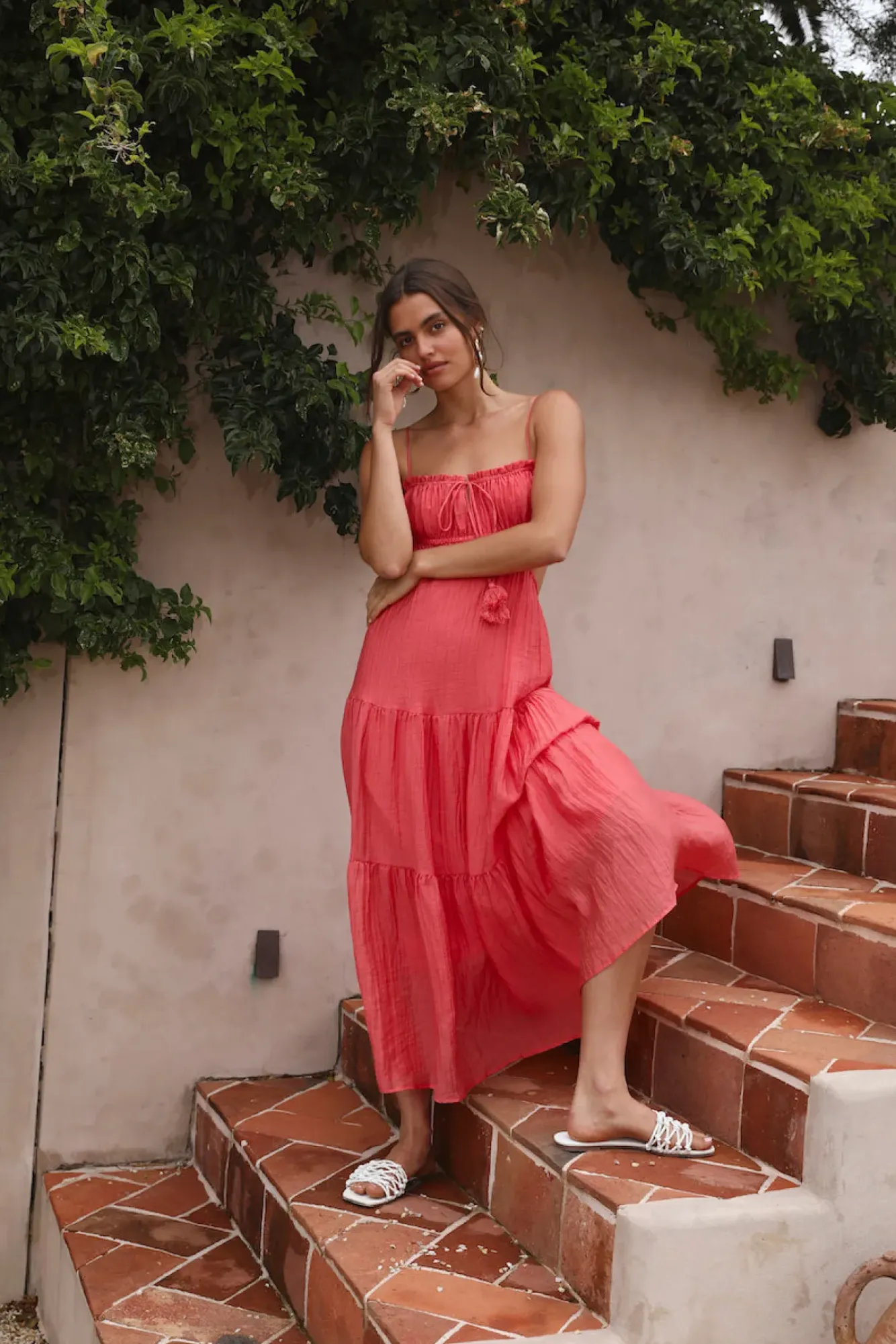 Vacation Dresses|Spring Break Dresses>Hello Molly Heartbreaker Maxi Dress Red
