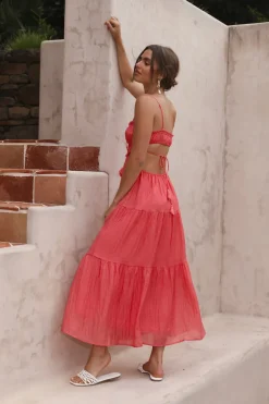 Vacation Dresses|Spring Break Dresses>Hello Molly Heartbreaker Maxi Dress Red