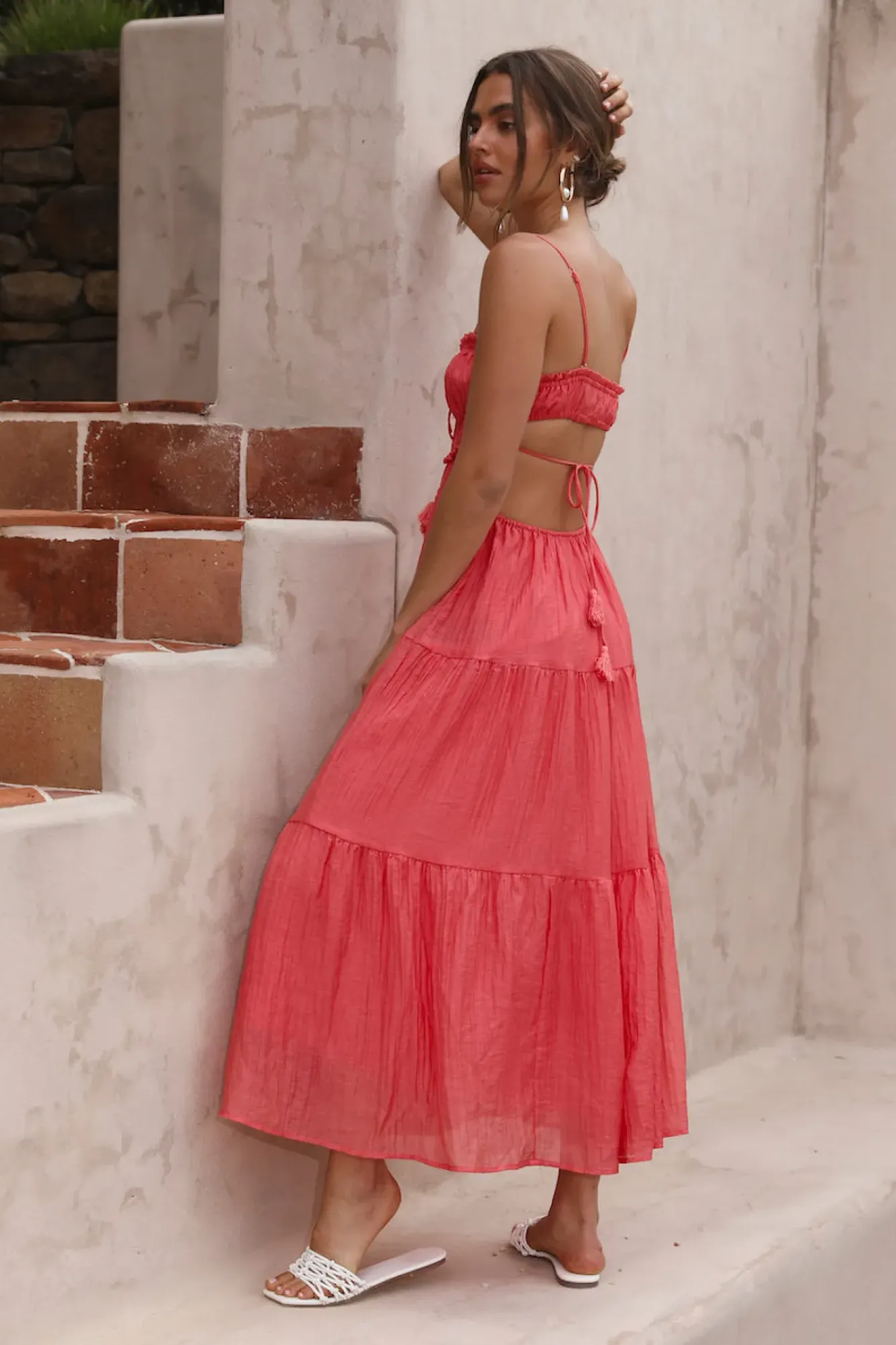 Vacation Dresses|Spring Break Dresses>Hello Molly Heartbreaker Maxi Dress Red