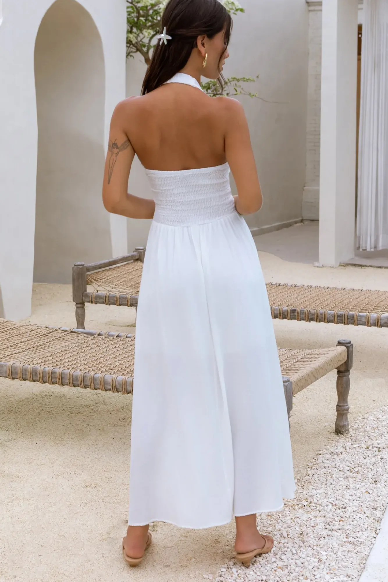 Cocktail Dresses|Vacation Dresses>Hello Molly Heart Of Ours Maxi Dress White