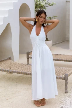 Cocktail Dresses|Vacation Dresses>Hello Molly Heart Of Ours Maxi Dress White