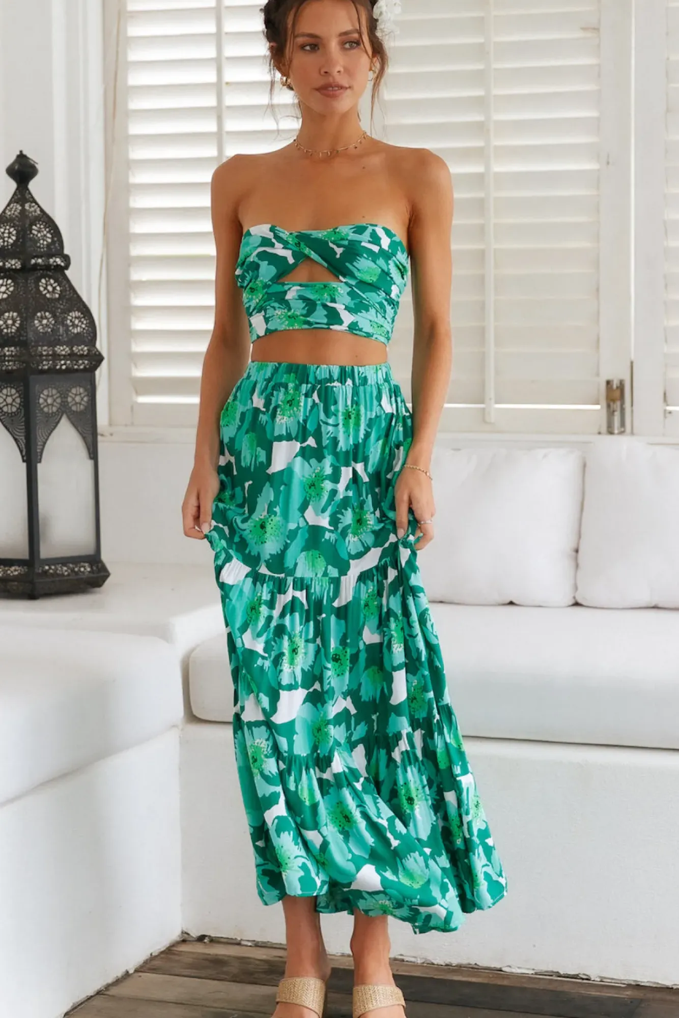 Skirts|Skirt And Top Sets>Hello Molly Heart Of The Jungle Maxi Skirt