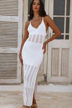 Vacation Dresses|Spring Break Dresses>Hello Molly Heart On Fire Maxi Dress White