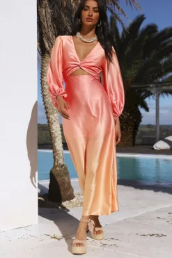 Formal Dresses|Vacation Dresses>Hello Molly Hearts Of Venus Maxi Dress Pink