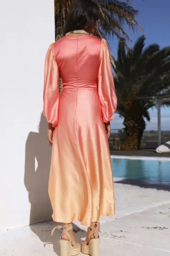 Formal Dresses|Vacation Dresses>Hello Molly Hearts Of Venus Maxi Dress Pink